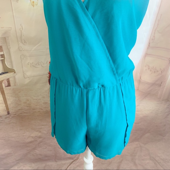 NEW ASOS Turquoise Beach Romper - Picture 3 of 10